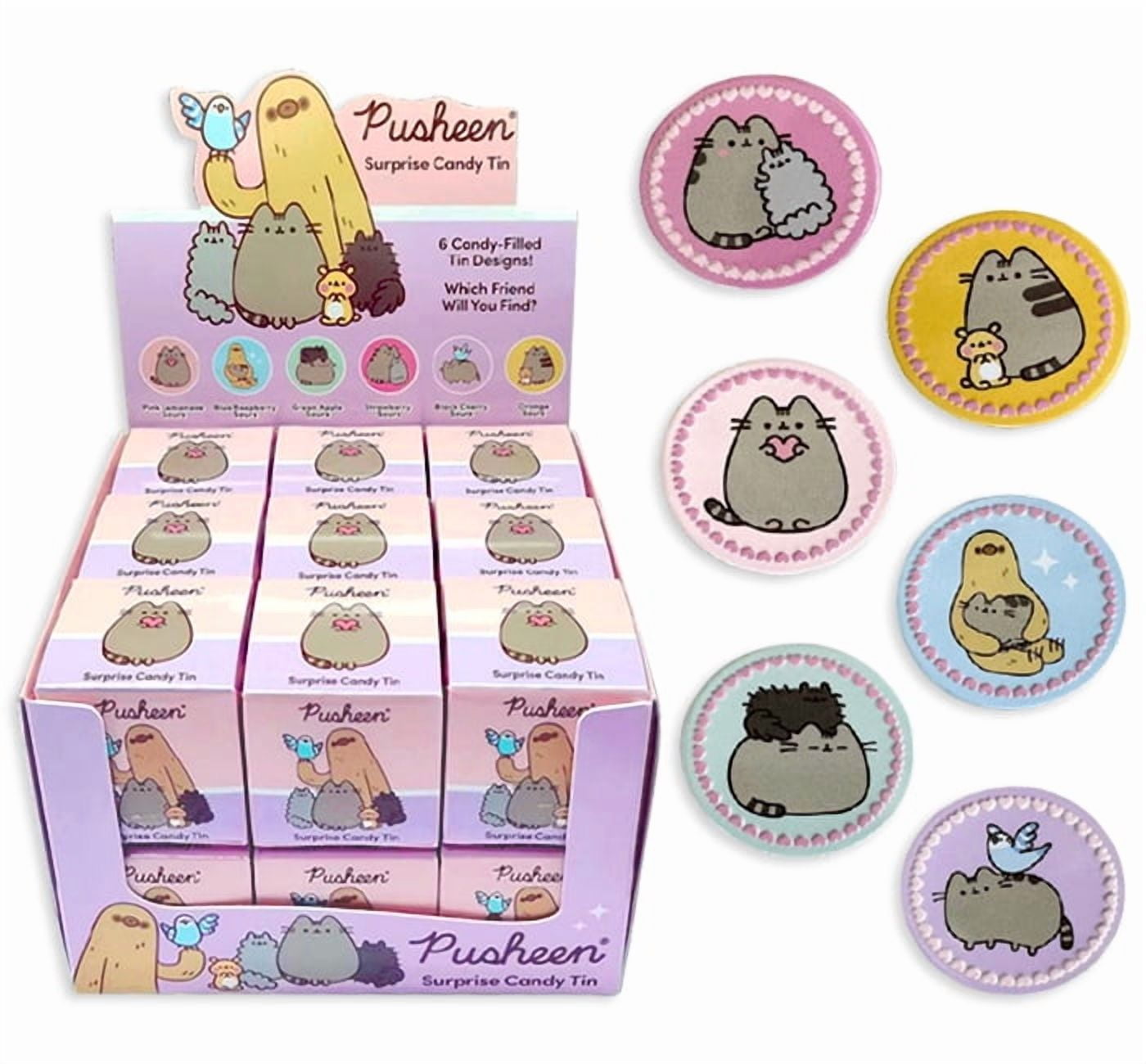 Pusheen Candy Tin Blind Box 18 Count Display for Breakroom