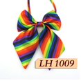 thumbnail image 1 of Cuello de uniforme de estudiante a cuadros con rayas de varios estilos de estilo coreano con flores para mujer, cuello de poliéster profesional para banco de hotel, 1 of 6
