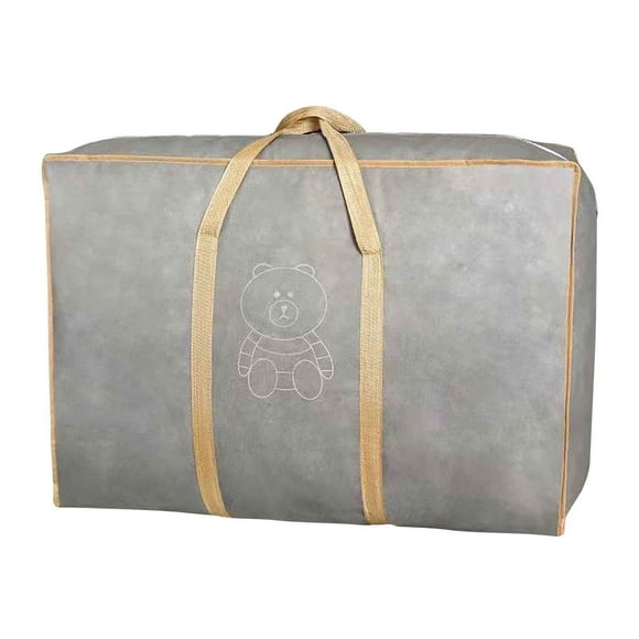 Bolsa de lona para mudanzas, viajes y almacenamiento | Bolsa extragrande para ropa, mantas y edredones | Organizador de embalaje de tela no tejida para el hogar, dormitorio y escuela