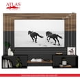 thumbnail image 1 of Mueble TV Duo 80", Atlas del Descanso Color Nogal con Negro, 1 of 8