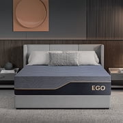 EGOHOME Ego Black 14 inch Full Memory Foam Mattress, Gel Mattress in a Box, Medium Firm