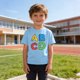 thumbnail image 5 of Camiseta de Manga Corta Linda para Niños, Camiseta de la Temporada de la Escuela de Impresión Gráfica, Camisetas de Manga Corta de las Niñas Suaves para Niños de Edades 3-10, 5 of 9