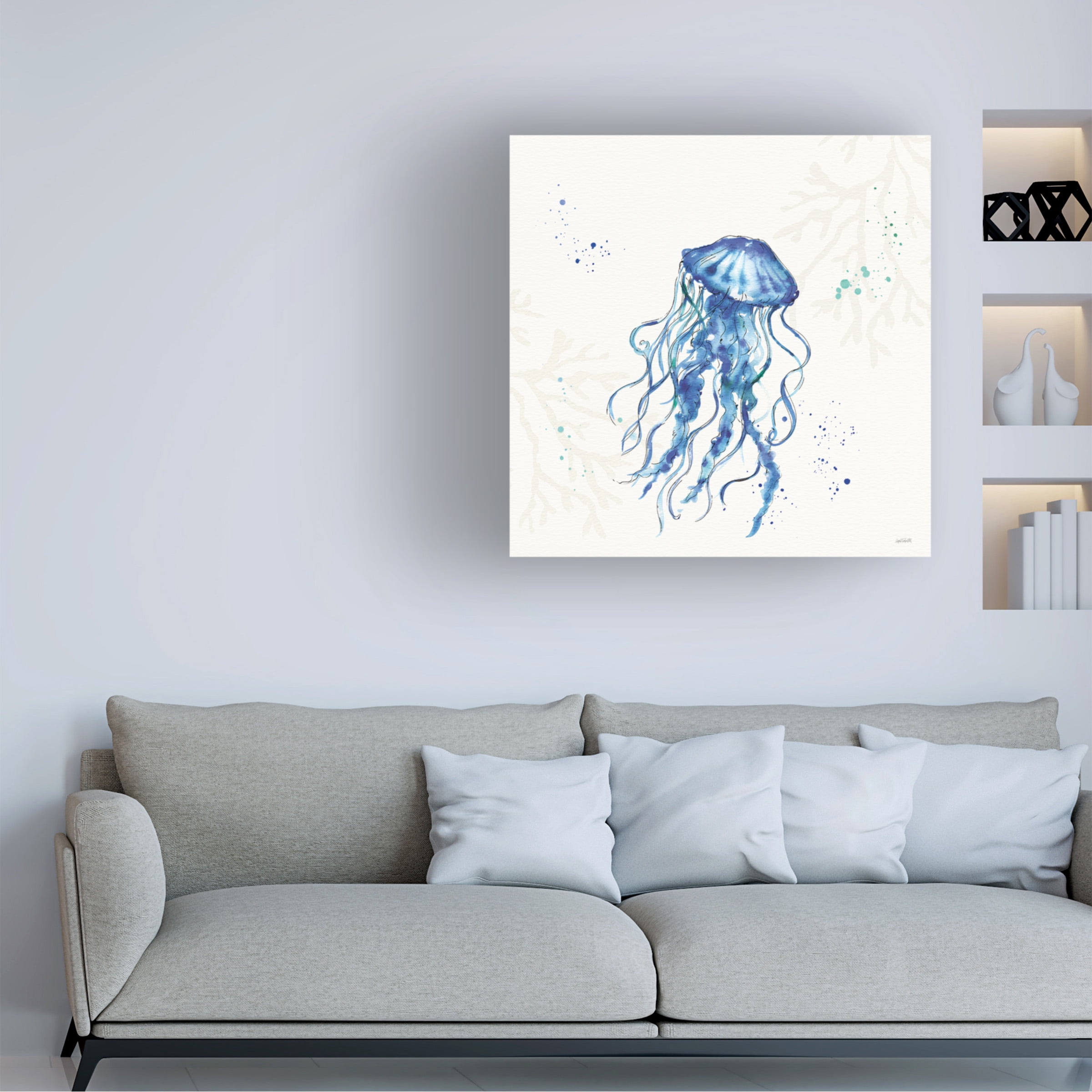 Anne Tavoletti 'Deep Sea V No Words' Canvas Art