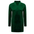 thumbnail image 6 of Gamivast Velvet Dress for Women Collared V-Neck Long Sleeve Winter Dresses Soft Party Dresses Solid Straight Shift Warm Holiday Christmas Wedding Guest, 6 of 6