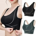 thumbnail image 4 of 2 PC Wireless Bras for Women Push up Seamless Comfy Posture Corrector Sports Daliy Bra Front Criss Cross Side Buckle Bras, 4 of 5
