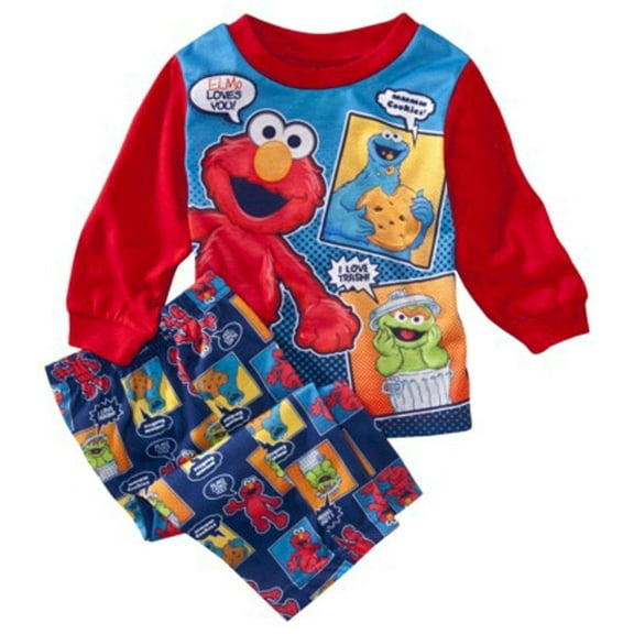Elmo Sesame Street  Infant Boys 2pc Pajamas Set 12Mos
