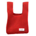 thumbnail image 1 of Bolso de hombro de punto Bolso de mano moderno Bolso de hombro versátil y versátil Rojo, 1 of 9