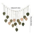 thumbnail image 6 of Boho Macrame Tapestry Hand Woven Macrame Leaf Hanging Decoration Wall Art Knitted Tapestry for Living Room Bedroom Decor, 6 of 8