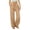 #01 Khaki 【Mix & Match: Stock Up on Your Favorite Colors】, variant on Women's Soft Solid Color Wide Leg Pants, Elastic Mid Waist Tummy Control Loose Fit Palazzo, Hanging Feeling Lightweight Relaxed Straight Leg, Summer Casual Travel Trouser,