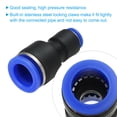 thumbnail image 4 of Uxcell 1/2 x 1/4 Inches Push to Connect Fittings, 5Pcs Plastic Air Line Fitting Quick Release Pneumatic Connectors, 4 of 6