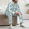thumbnail image 7 of Zufioo Turtle Mens Pajamas Set, Mens Long-Sleeved Pajama and Pajama Pants,Pajamas Para Hombres,Men's Sleepwear-Medium, 7 of 7