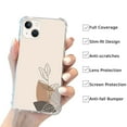 thumbnail image 2 of Beige Leaf Case Compatible with iPhone 14 Plus,Unique Art Design TPU Bumper Cover Case, 2 of 5
