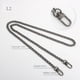 thumbnail image 1 of Multicolor Bag Chain Accessories Gold Women's Shoulder Bag Chain Metal Bag Chain Strap Crossbody Bag Parts Belt Chain for bags, 1 of 5
