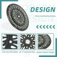 thumbnail image 5 of MEETWARM Outdoor 24" Lazy Susan Turntable for Table, All Weather Cast Aluminum Round Serving Plate Tabletop Rotating Tray with 1.7" Umbrella Hole, Silent & Smooth Spin, Dark Bronze, 5 of 8