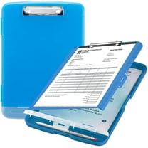 Clipboard with Storage, High Capacity Nursing Clipboards with Pen Holder, Heavy Duty Plastic Storage Clipboard with Low Profile Clip, Clipboard Folder, Teacher Must Haves, Office Supplies