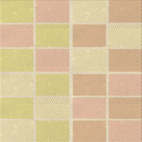 Ahgly Company Machine Washable Indoor Square Transitional Brown Sand Brown Area Rugs, 7' Square