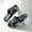 Black, variant on Men's Casual Comfort Slides for Indoor Outdoor Wear Unisex Summer Beach Pool Bathroom Shower Sandals