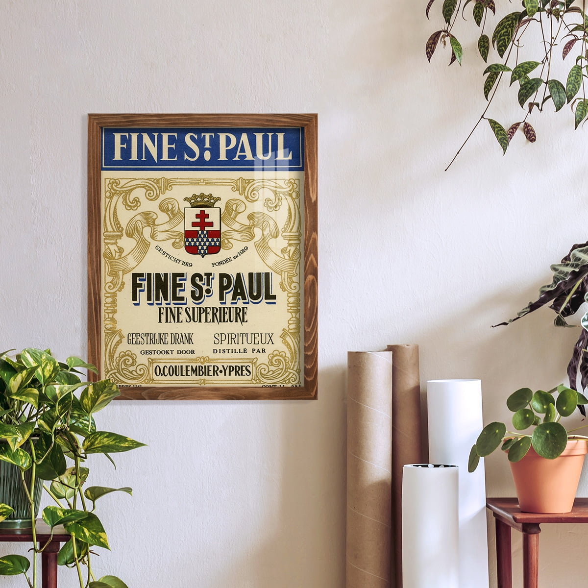 Fine St. Paul -Framed Print w/glass-Walnut