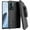 Black, variant on Rome Tech OnePlus Nord N300 5G Belt Clip Phone Case - Black