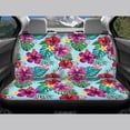 thumbnail image 6 of FOR U DESIGNS Hibiscus Plumeria Pattern Seat Cover for Cars Elastic Automotive Seat Cushion Washable Interior Vehicle Accessories, Car Seat Covers Full Set of 4, 6 of 7