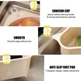 thumbnail image 3 of Yeacher Sink Strainers Drain Shelf Basket Triangular Storage Holder with Suction Cup Kitchen Bathroom Support, 3 of 8