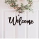 thumbnail image 1 of Cartel moderno de bienvenida para la puerta principal - Decoración metálica para la casa, fiesta y entrada, 1 of 5