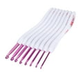 thumbnail image 1 of 8 Different Sizes Crochet Hooks Set, Durable Aluminum Knitting Tool For Weaving Enthusiast With Curved Soft Handle, 1 of 8