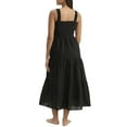 thumbnail image 2 of Seafolly BLACK Beach House Smocked Cotton Cover-up Dress, US Medium, 2 of 2