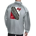 thumbnail image 2 of Men's Starter  Gray Tampa Bay Buccaneers Printed Logo Raglan Coaches Full-Snap Jacket, 2 of 2