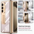 thumbnail image 6 of Samsung Z fold 5 Case with S Pen, fold 5 Case Pen with Pen Holder + Lens Film + Front Screen Protector Film + Kickstand Case for Galaxy Z fold 5 2023(Silver), 6 of 14