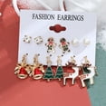 thumbnail image 5 of Pendientes navideños para mujer, bonitos regalos navideños de joyería para niñas, adolescentes y niños, 5 of 5