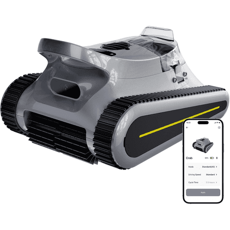 Lodoba Cordless Automatic Pool Vacuum with Long-Lasting Battery, Strong Brushless Suction & Dual-Filter Cleaning for Clear, Sparkling In-Ground or Above-Ground Pools