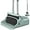 Green, variant on Upgrade Broom and Dustpan Set, Self-Cleaning with Dustpan Teeth, Indoor&Outdoor Sweeping, Ideal for Dog Cat Pets Home Use, Stand Up Broom and Dustpan