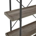 thumbnail image 5 of Pemberly Row 68" Engineered Wood and Metal 5-Shelf Bookcase in Gray Wash, 5 of 6