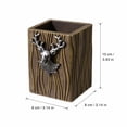 thumbnail image 3 of Deer Head Pen Holder Golden Vintage Desktop Organizer Decorative Ornament For Home Office 1 Pack, 3 of 9