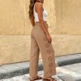 thumbnail image 4 of MYAOYI Pant for Women no boundarie Drawstring Wide Leg Pants with Eyelet Embroidery, 4 of 6