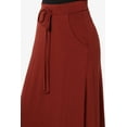 thumbnail image 2 of TheMogan Women's S~3X Drawstring Waist Pocket Drapey Jersey A-Line Long Maxi Skirt, 2 of 7