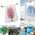 thumbnail image 3 of Dreamtimes Stylish Heart Tree Valentine's Day Soft Fluffy Guest Hand Towels, Multipurpose Decor for Bathroom, Hotel, Gym and Spa (14" x 28",White), 3 of 5