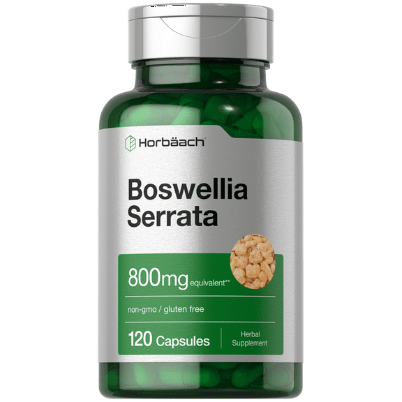 Boswellia Serrata Extract Capsules 800mg | 120 Count | Herbal Supplement | Non GMO, Gluten Free | by Horbäach