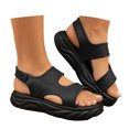 thumbnail image 3 of MKLEKYY Sandalias Plataforma Zapatos de Playa Zapatillas de Mujer Sandalias Planas de Una Sola Pieza para Vacaciones En La Playa 789, 3 of 5
