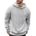 thumbnail image 2 of pstuiky camisas de manga larga para hombre, Blusa informal y moderna de color liso con capucha, manga larga y bolsillos abotonados para hombre camisetas de hombre l, 2 of 8