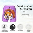 thumbnail image 5 of Haiem Corgi In Sushi Roll Mens Swim Trunks with Compression Liner 2 in 1 Swimming Shorts Stretch Swimwear Quick Dry,Board Shorts-Medium, 5 of 9