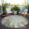 thumbnail image 6 of Addison Rugs Chantille Indoor/Outdoor Transitional Abstract Olive Washable Round Rug, 8' x 8', 6 of 6