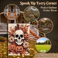 thumbnail image 2 of CSZPPQAF Halloween Garden Flags 12x18 Double Sided-Skull Pumpkin,165 GSM Polyester Fall Yard Decoration Flags, Fade Resistant, 2 of 6