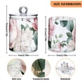 thumbnail image 3 of Peonies with Roses Leaves Romantic Translucent Plastic Cans Storage Canisters with Lid Set of 4, 3 of 7