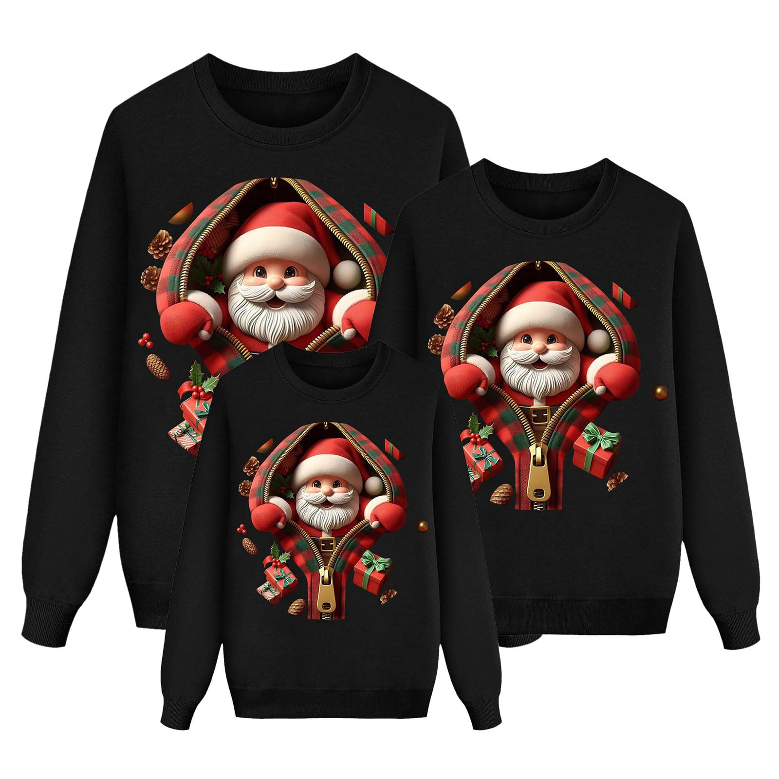 Matching Family Christmas Pajamas Set Long Sleeve Festival Party Pj ...