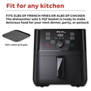 Instant Pot 5.7Qt VORTEX 4-in-1 Air Fryer, Crisps, Roasts, Reheats, Bakes with EvenCrisp Technology, Black
