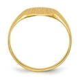 thumbnail image 2 of 14k Yellow Gold Circle Women's Signet Ring, 2 of 5
