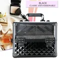 thumbnail image 3 of VER Beauty Hard Makeup Case, 4-Tier Nail Tech Travel Case, Black Diamond, 3 of 10