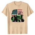 thumbnail image 3 of Mens 250 Anniversary USA Shirt Farm Tractor Graphic Tee Casual Short Sleeve Shirt Patriotic Tops 3XL, 3 of 4